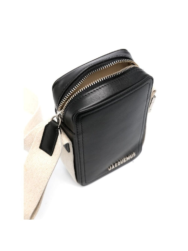 Vertical Grosgrain Logo Crossbody Bag