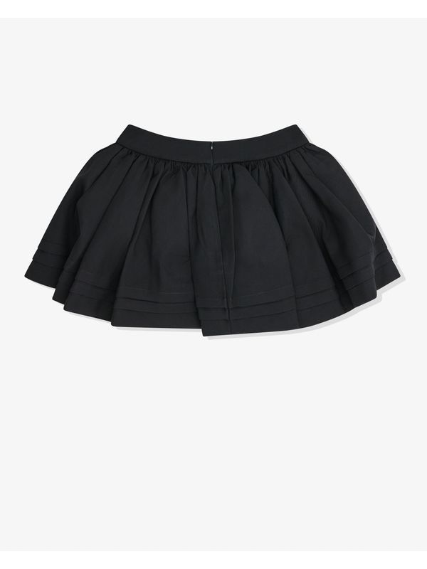 Pin Tuck Wool Silk Shorts