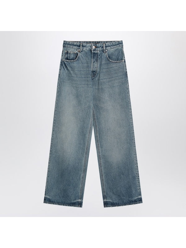 Wide Washed Denim Pants