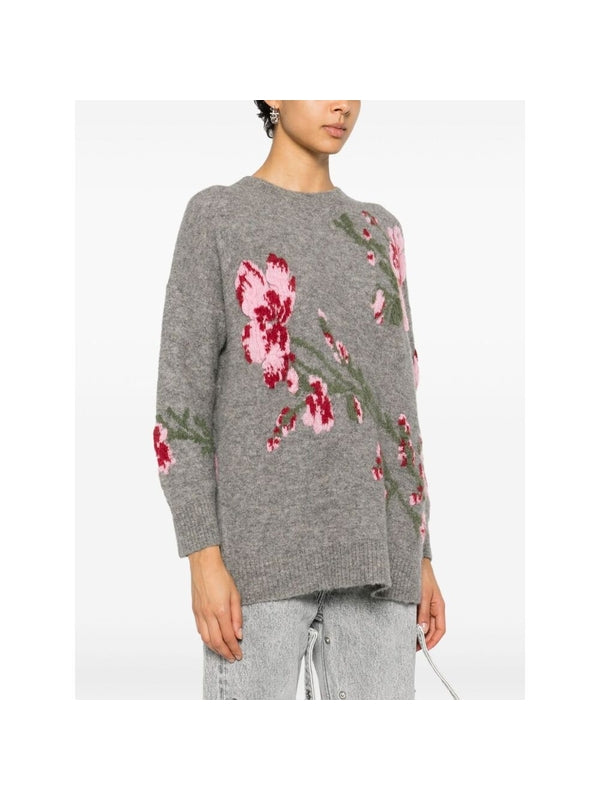 Floral Jacquard Knit