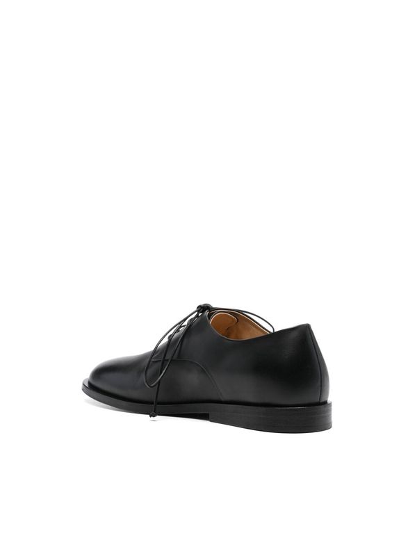 Black Calfskin Lace-Up Shoes