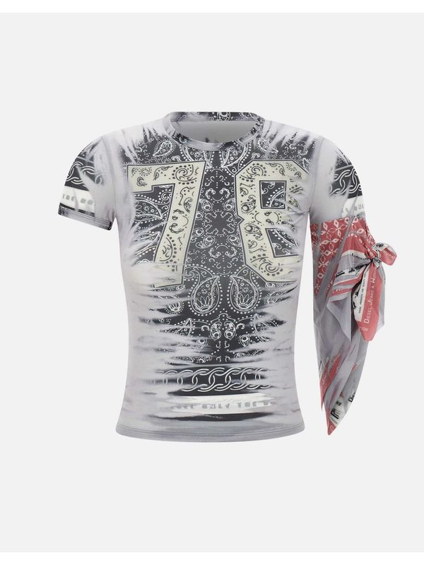 Bandana Detail Graphic Short Sleeve T-Shirt