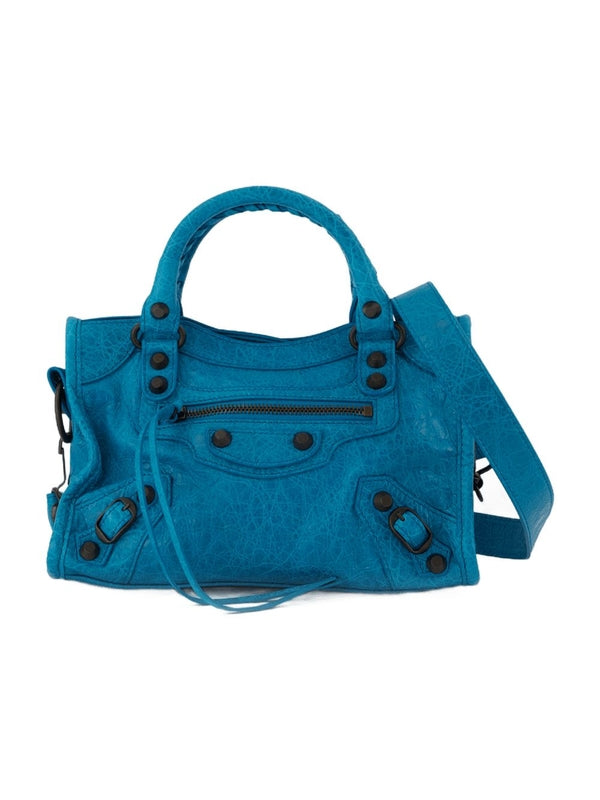 Balenciaga City Mini Blue Tote Bags