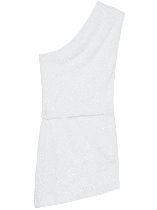 Lurex
  One-Shoulder Mini Dress