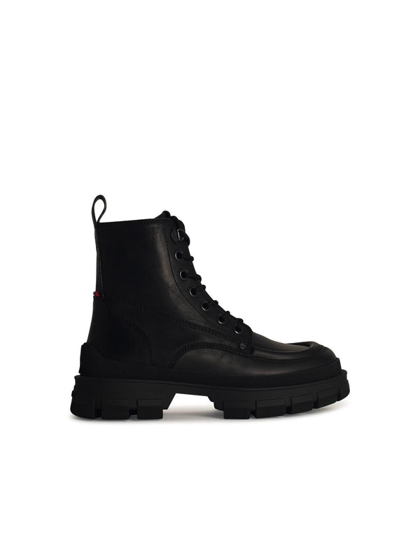 Hevea Leather Lace-Up Boots