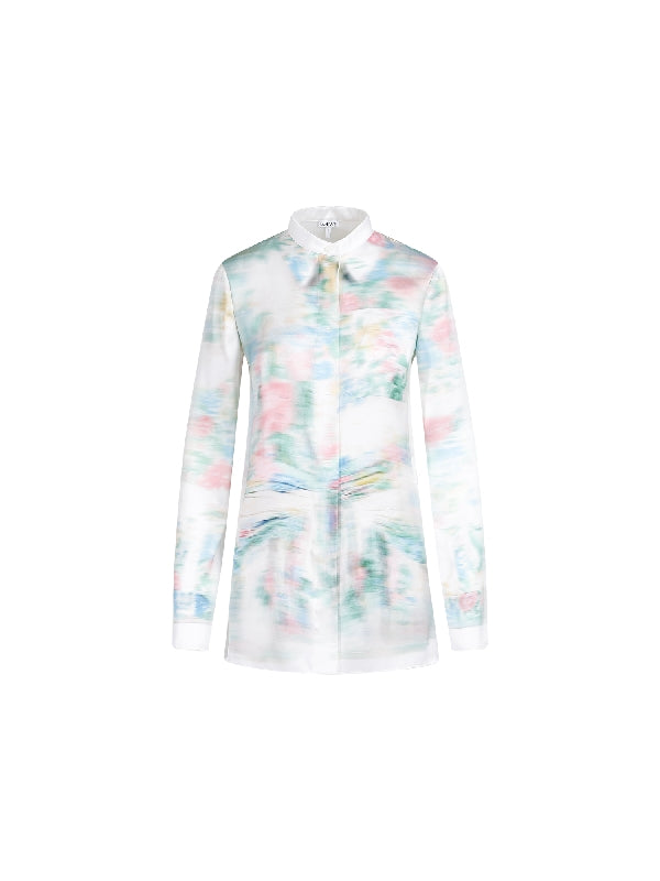 Digital Printed Silk Blend Shirt