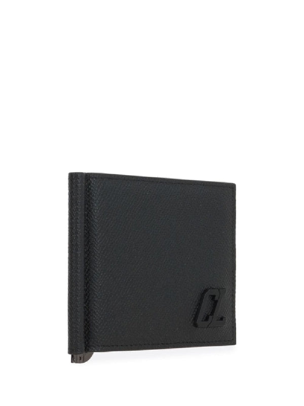 Logo Tone-on-tone Leather Money Clip