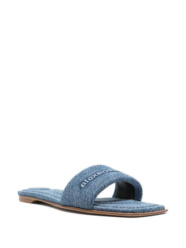 VY Logo Denim Slides