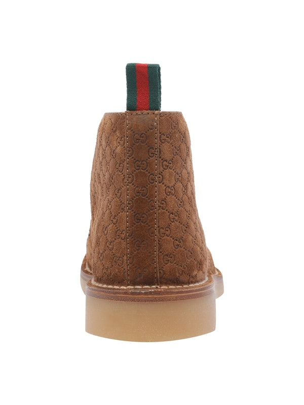 Gucci Brown Desert Boots