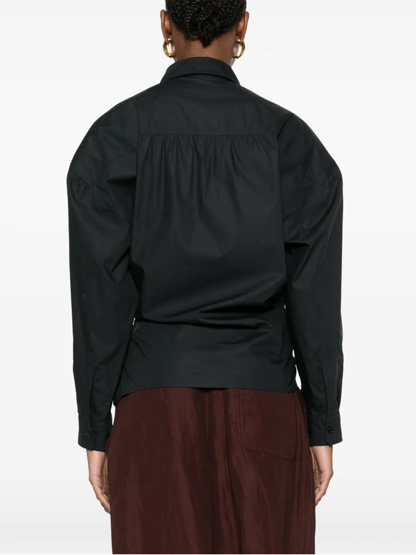 Twist Cotton Long Sleeve Shirt