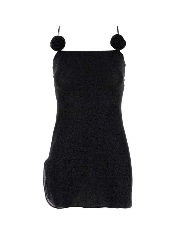 Oseree Black Mini Dress