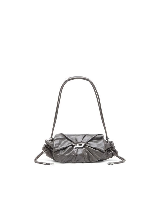 Scrunch-D Logo Leather Shoulder Bag