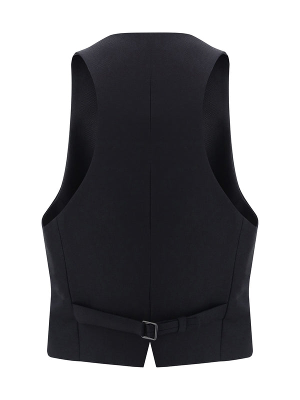 Wool Silk Tailored Vest