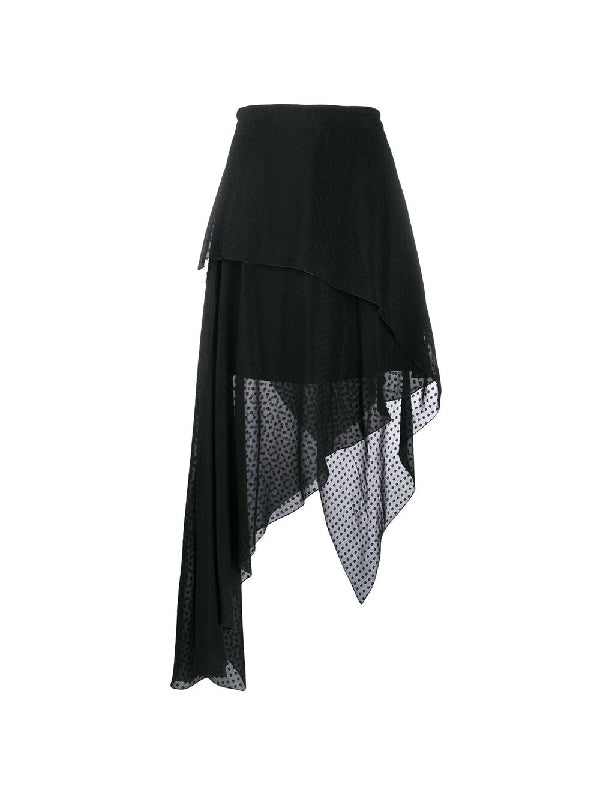 Polka Dot Asymmetric Detail
  Skirt