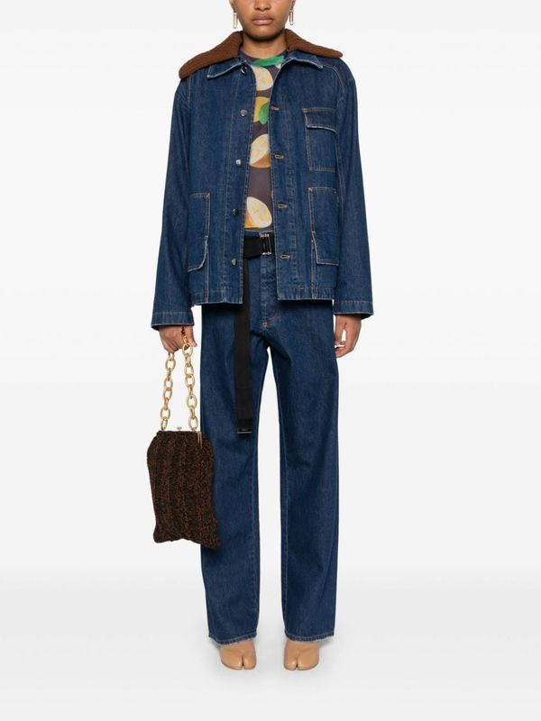 Double Collar Denim Jacket