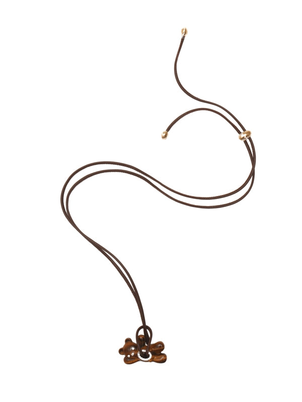 Waving Bear Stone Necklace