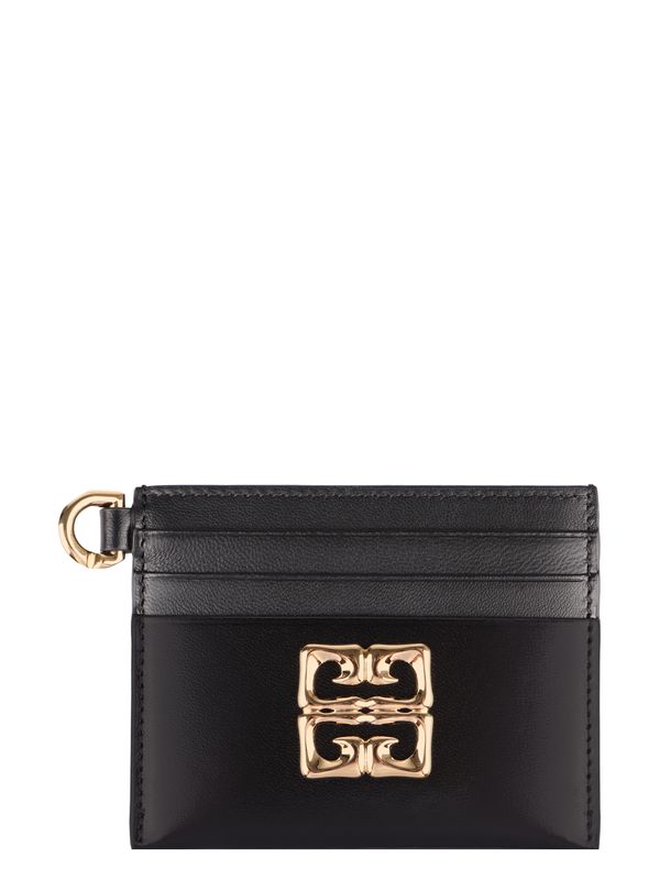 4G Logo Leather Card Wallet