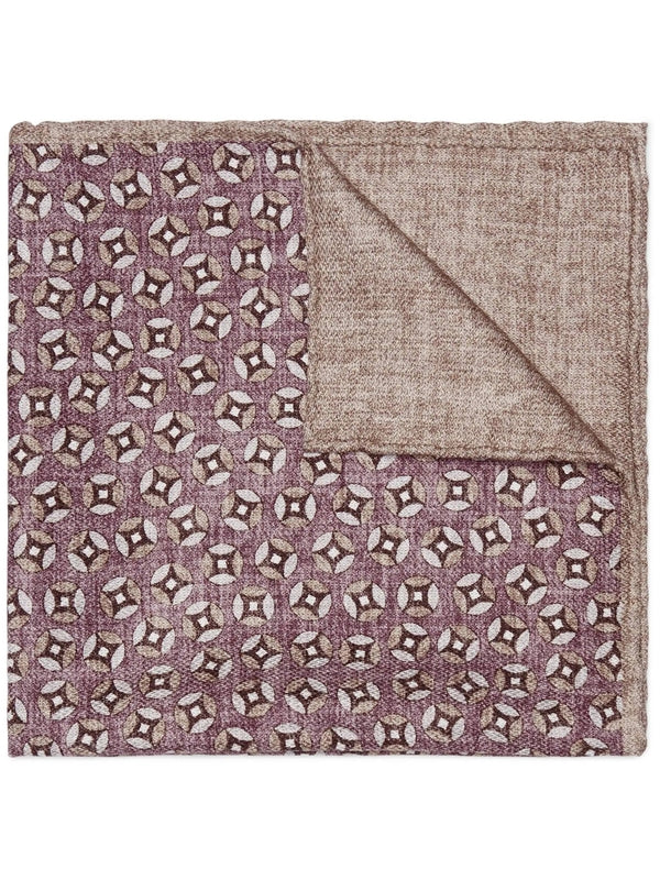 Allover Pattern Silk Scarf