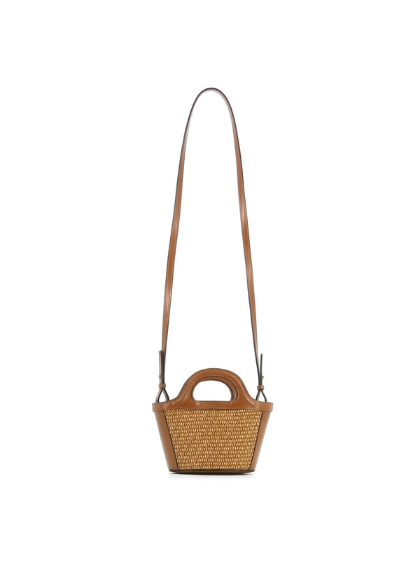 TROPICALIA Raffia-effect Tote Bag