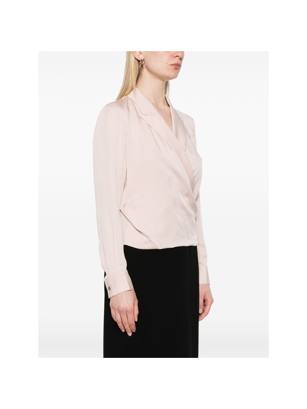 Wrap Style Silk Blouse