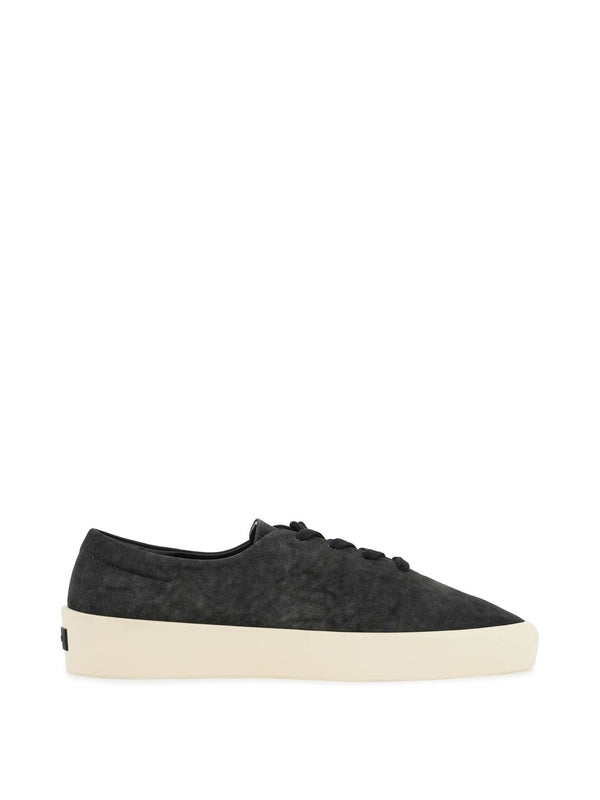 Logo Suede Low-Top Sneakers