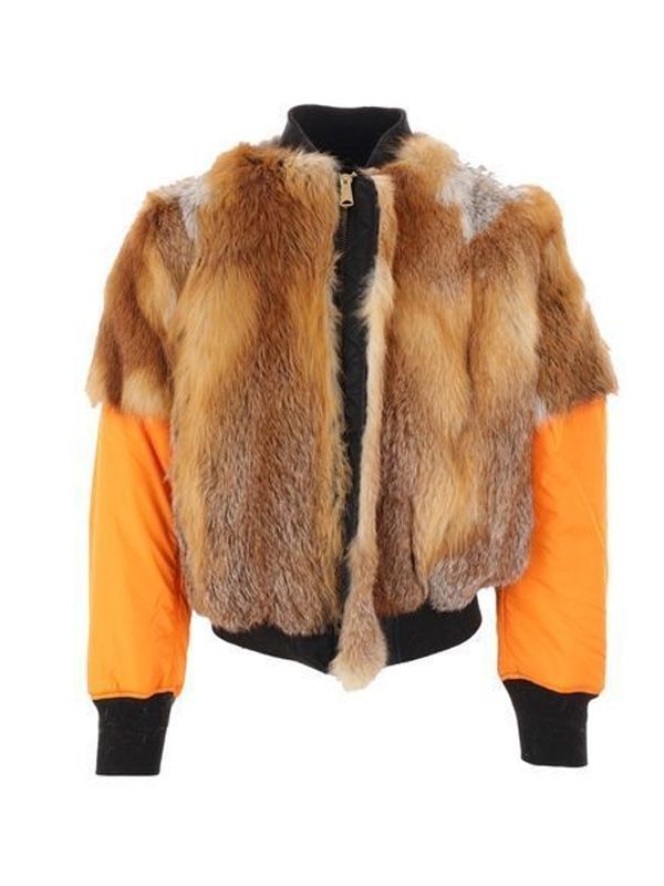 Reversible Nylon Fur Bomber