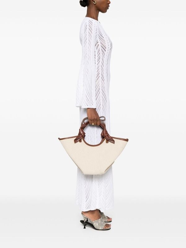 Leather Tie
  Canvas Tote Bag