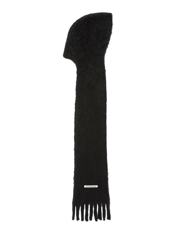Acne Studios Black Wool Mufflers