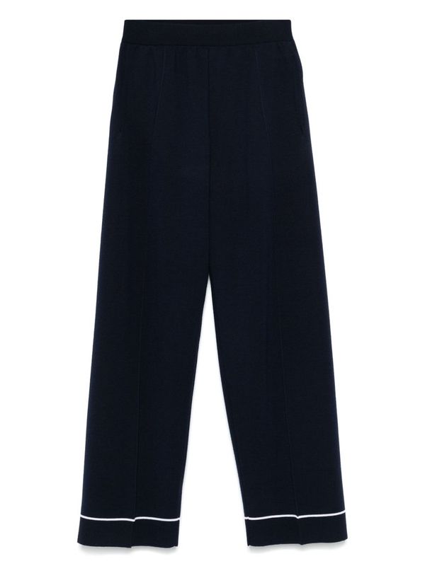 Straight
  Banded Wool Pants