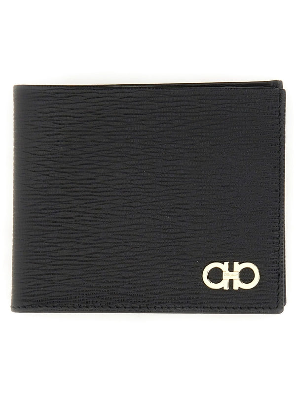Double Gancini Leather Wallet