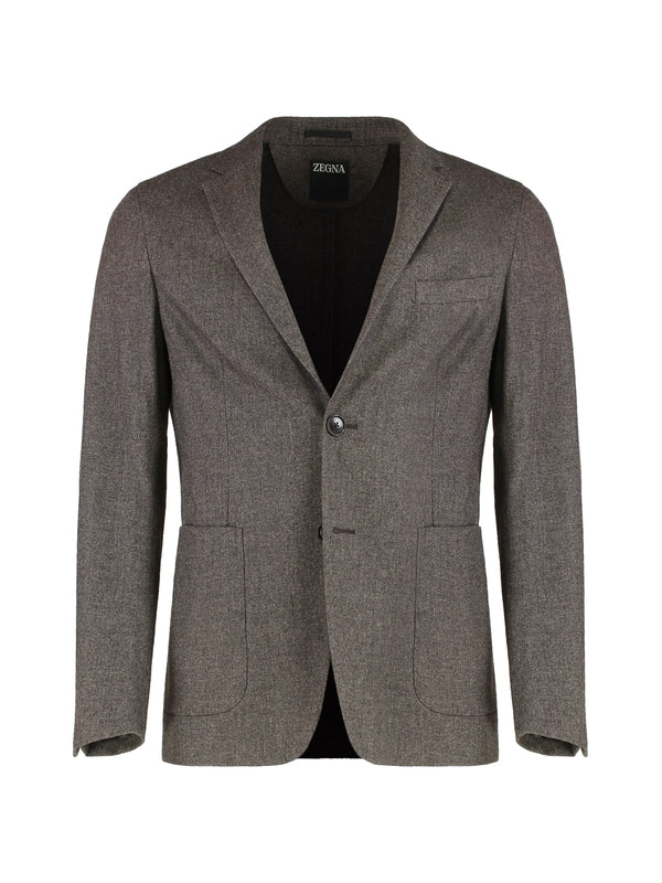 Z Zegna Grey Tailored Jackets