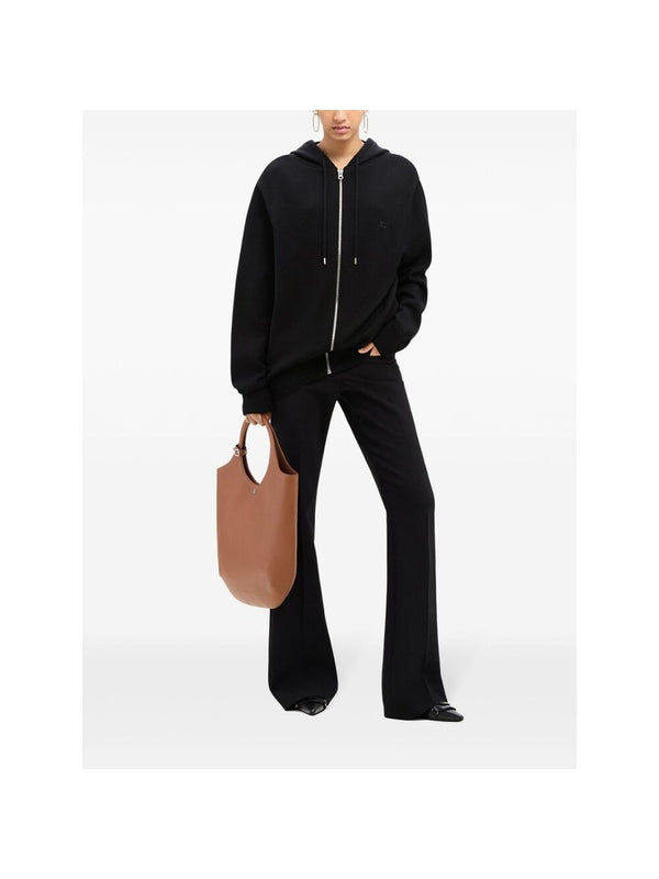 ロゴパッチ ウール フーディー ジップアップ