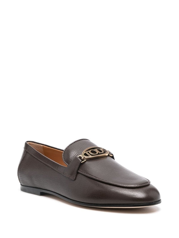 TOD'S - Chain Detail Leather Loafers - Jente
