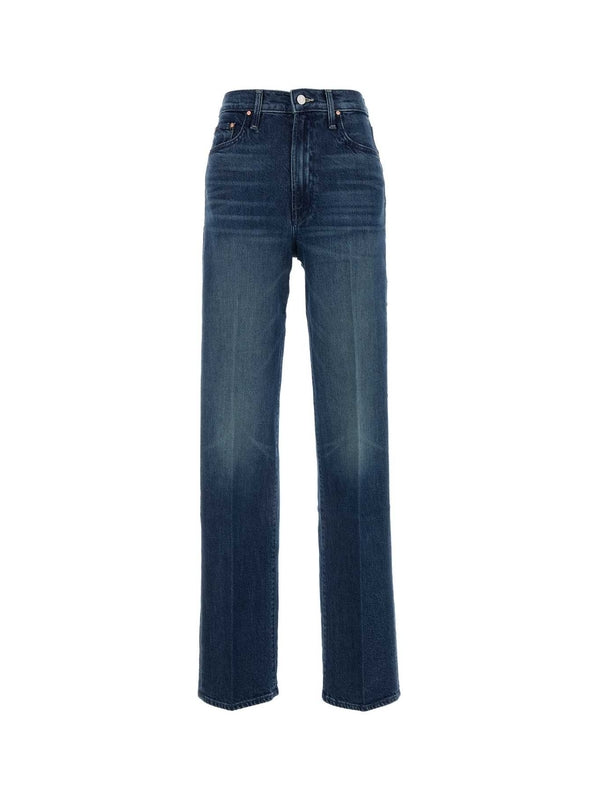 Straight High Waist Denim Pants