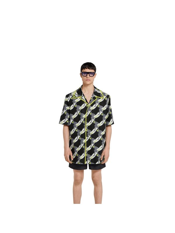 Allover Printed Cotton Shirt