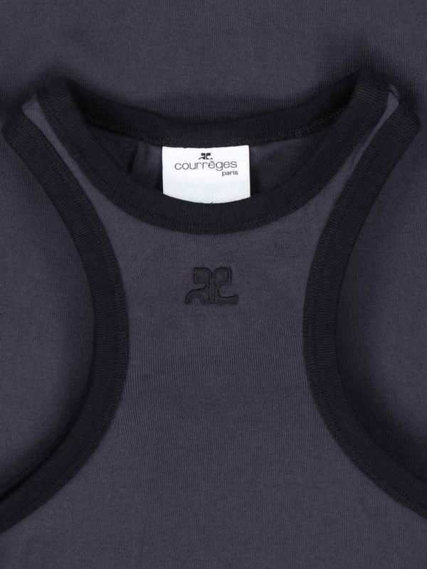 Scuba Logo Cotton Mini Dress