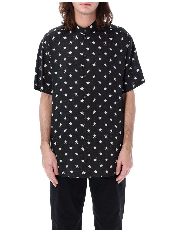 Allover Star Printed Short-sleeve Shirt