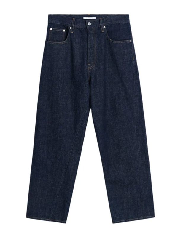 Wide Twist Denim Pants