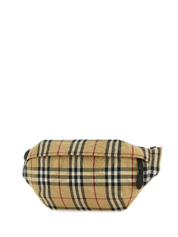 Vintage Check Nylon Belt Bag