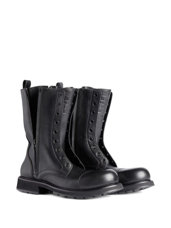 Balenciaga Black Lace-Up Boots