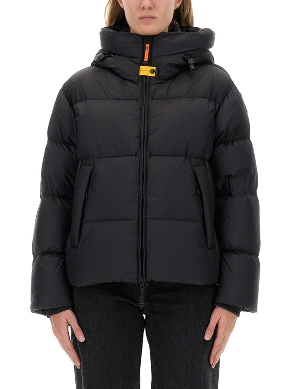 Anya Nylon Logo Patch Puffer