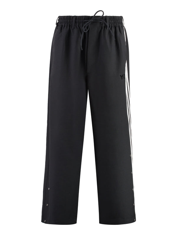 Three Stripe Button Detail Track Pants