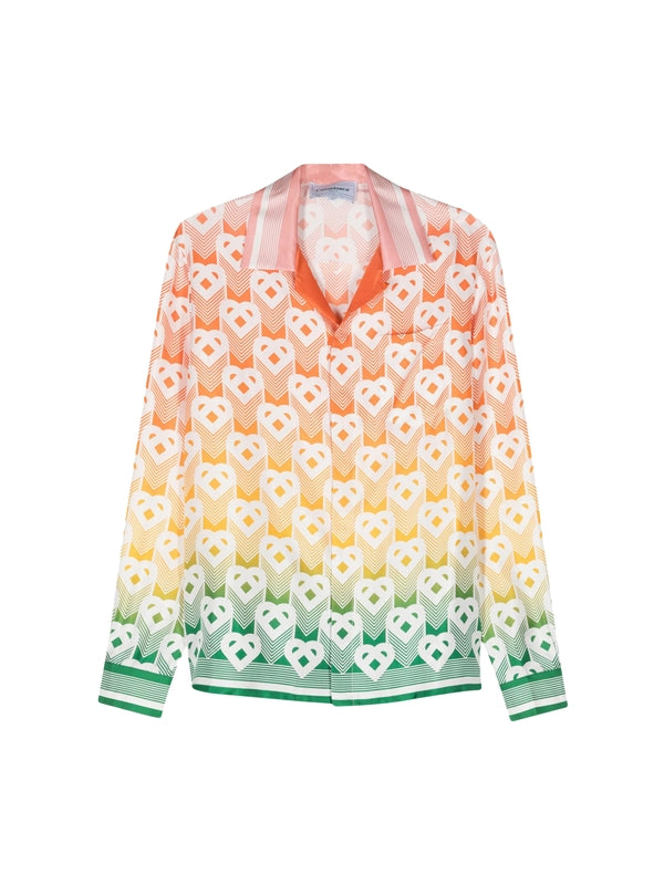 All-Over Print Silk Shirt