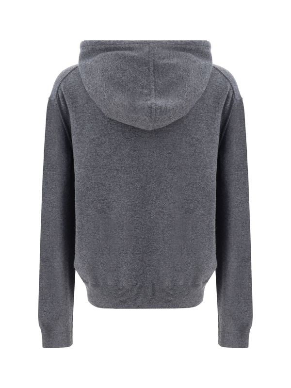 Wool Cashmere Knit Hoodie