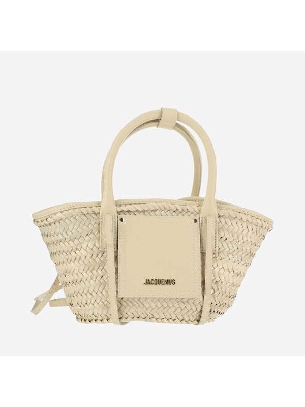 Soli Raffia Panier Basket Bag