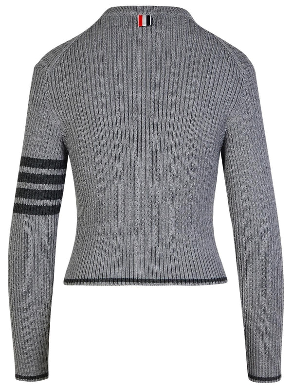 4-bar Wool Rib Knit - Jente