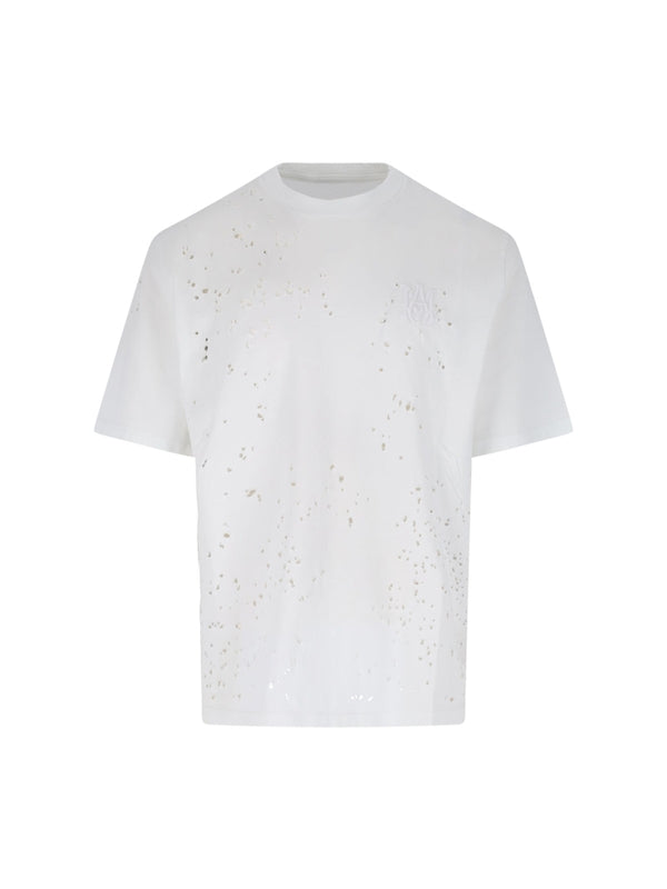 Ma Logo Distressed Short Sleeve T-Shirt