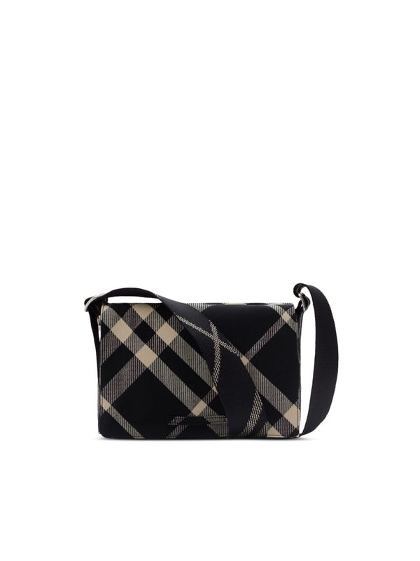 トレンチチェック柄クロスボディバッグ