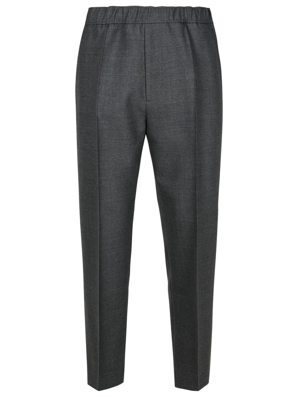 Banded Wool Pants