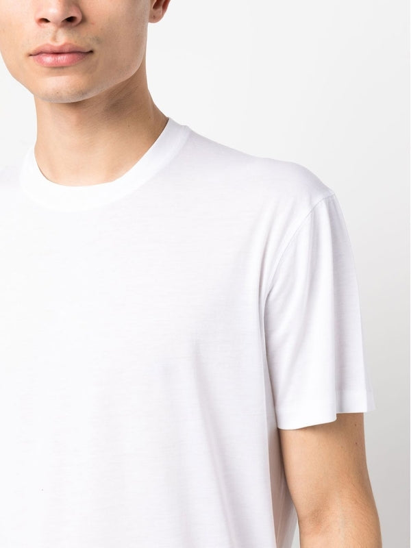 White Lyocell Cotton
  T-Shirt